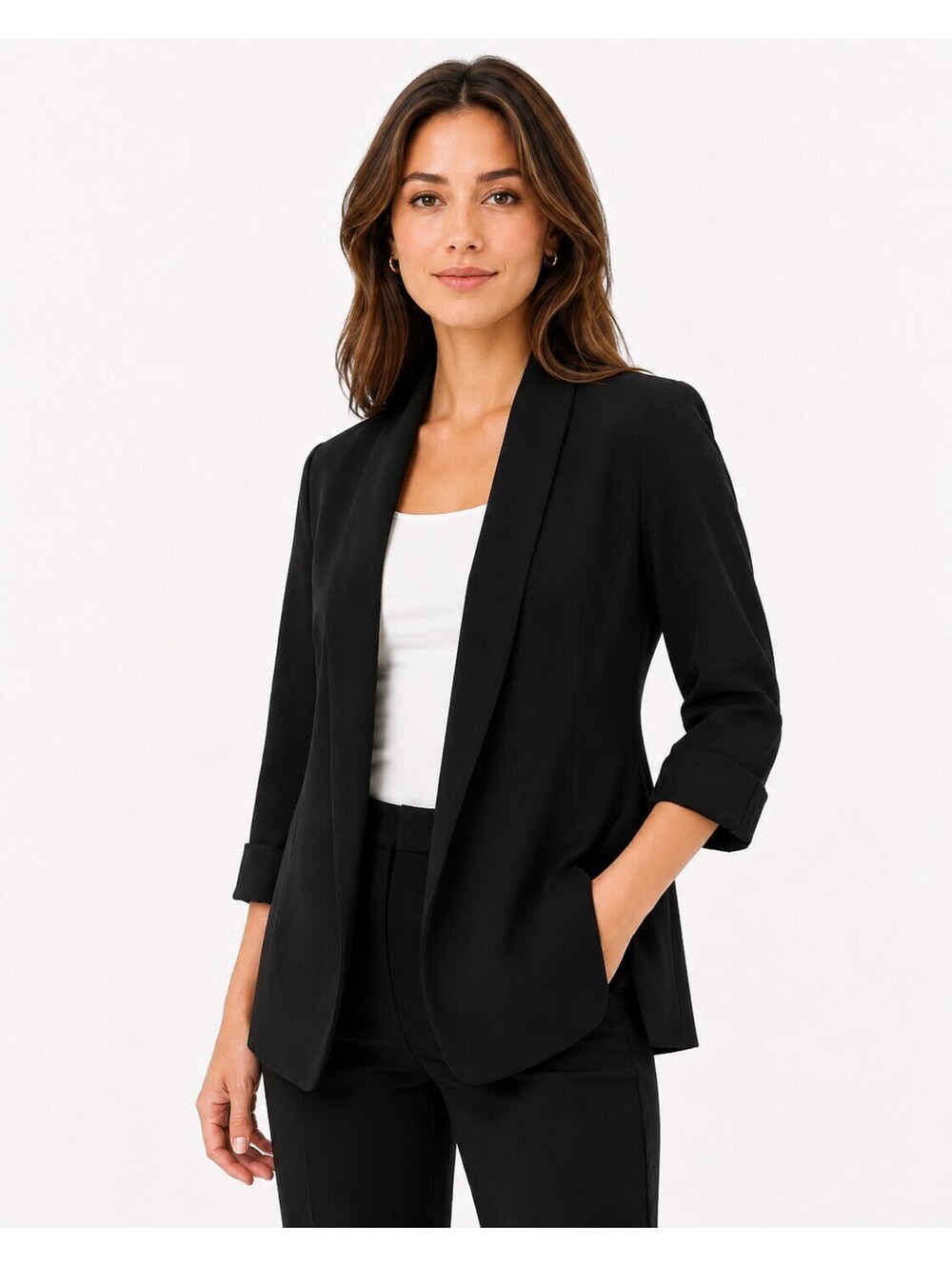 Kasper Women’s Black Open Front Blazer Size 12